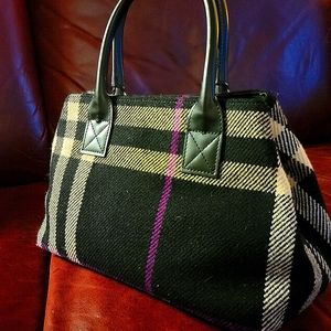 Authentic Burberry Wool handbag.